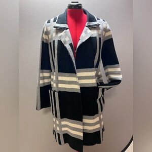 Stylish Black and Gray Women's Coat